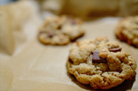 The Everything cookies cooling on parchment paper